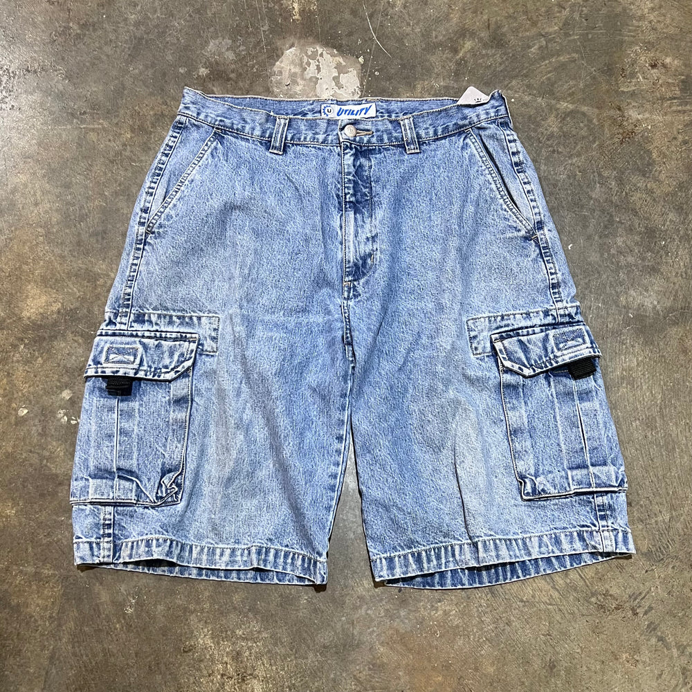 Utility Denim Cargo Jorts
