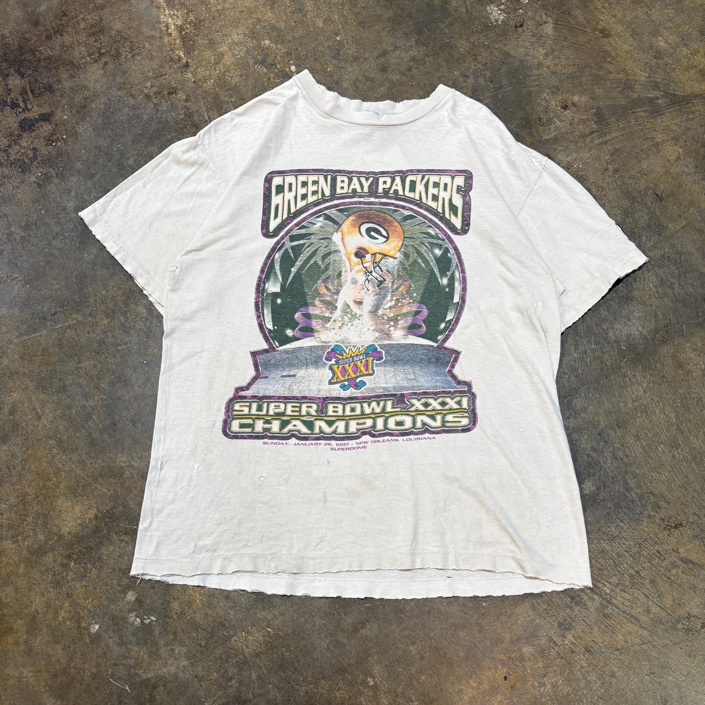 Thrashed 1997 Green Bay Super Bowl Champions Tee