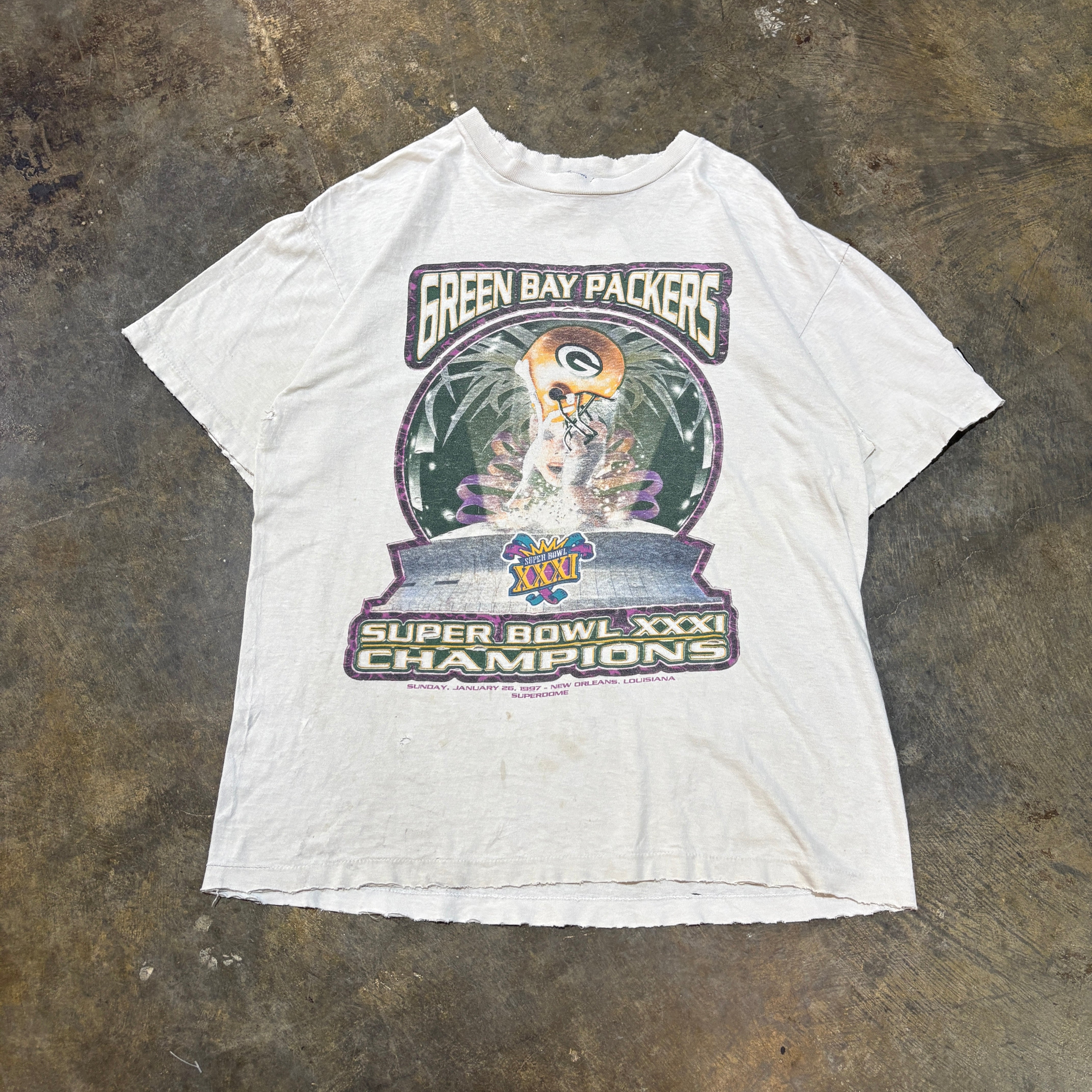 Thrashed 1997 Green Bay Super Bowl Champions Tee