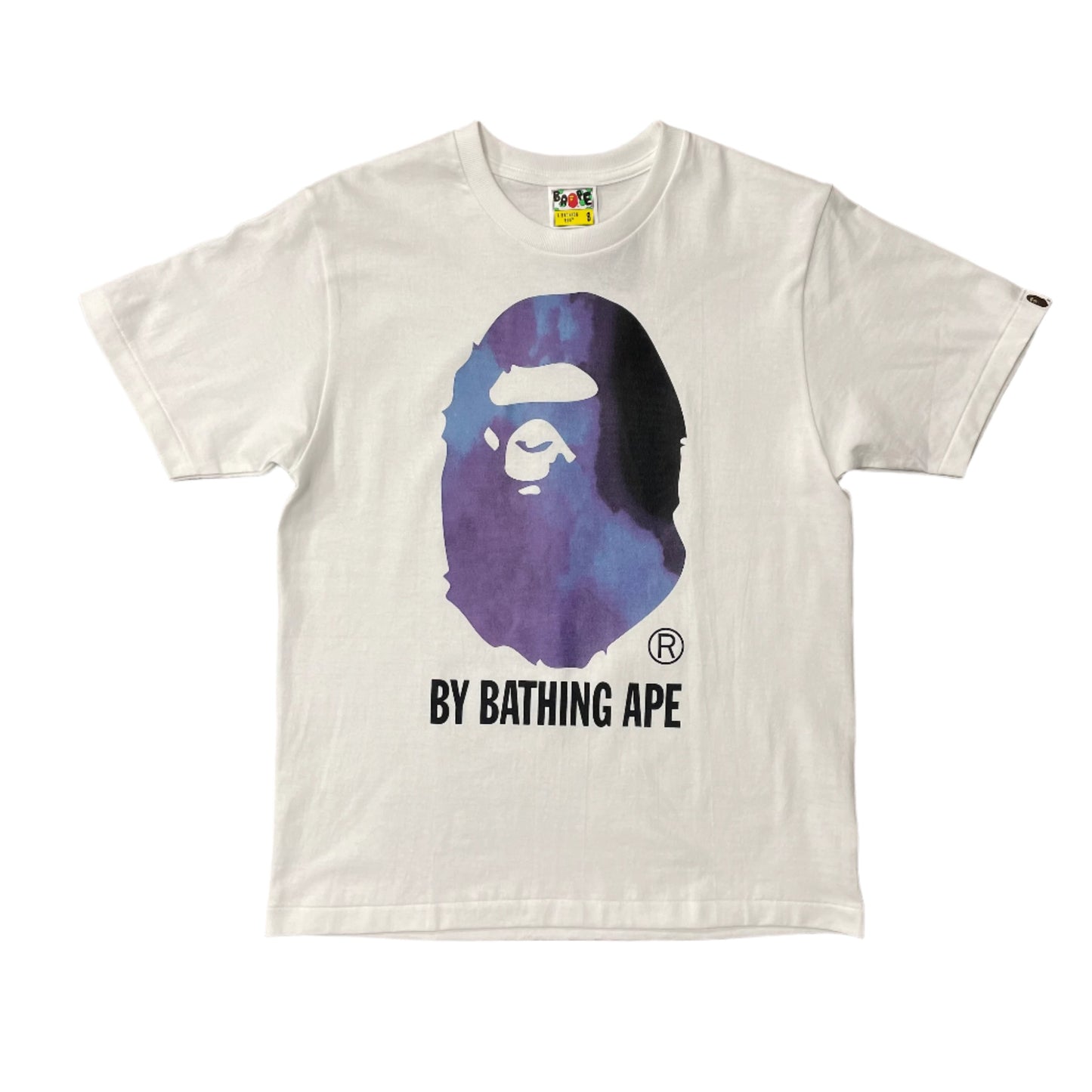 Bape BBA Tye Dye Tee White Black