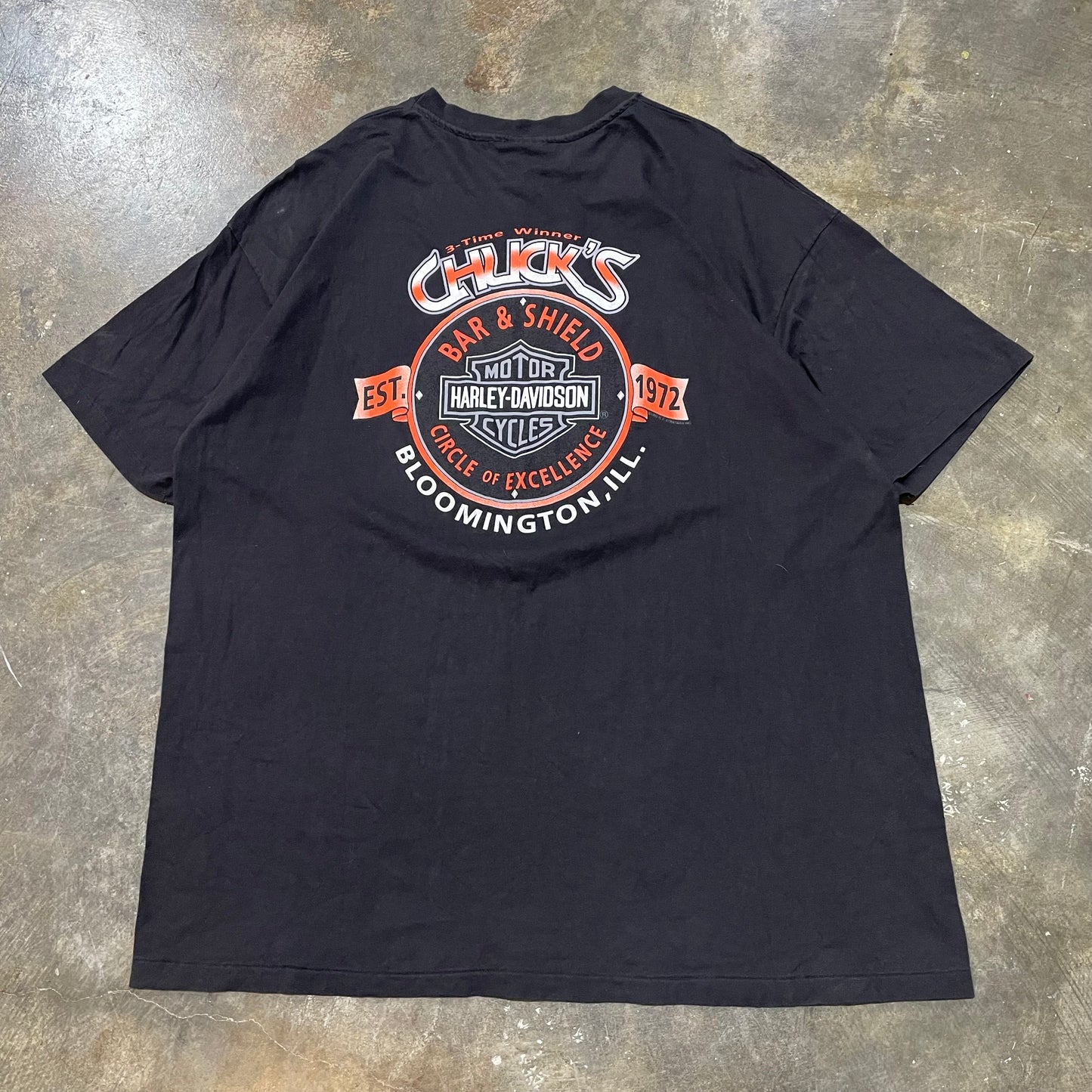 90's Harley Bloomington, Illinois Hot on the Road Tee