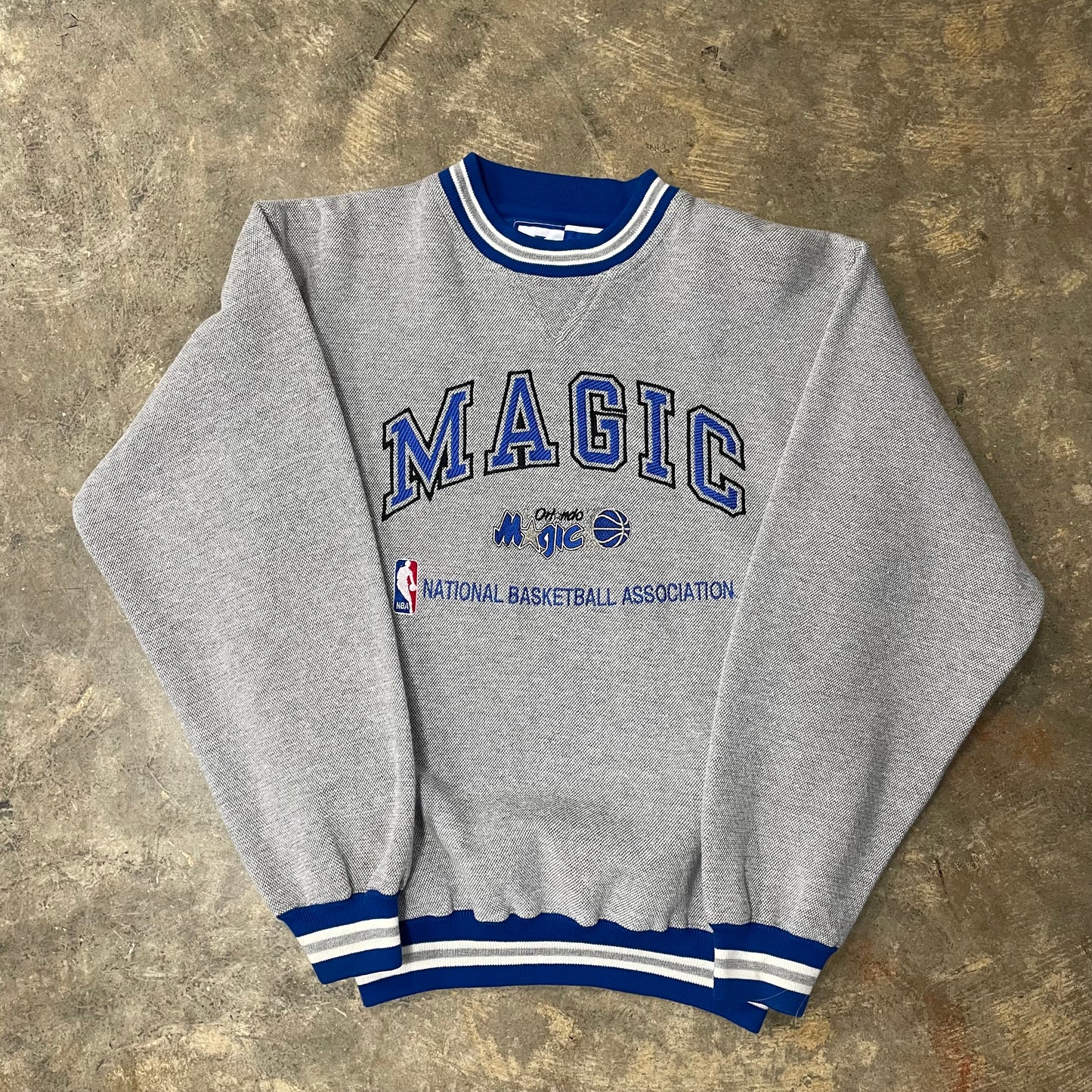 Orlando Magic Logo Athletic Grey Crew