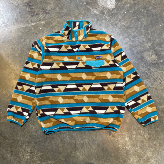 Patagonia Synchilla Blue/Tan/Brown Pullover