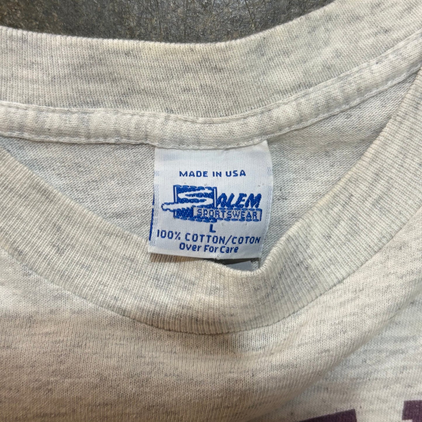 Grey 1993 NHL Anaheim Mighty Ducks Salem Wrap Around AOP Tee