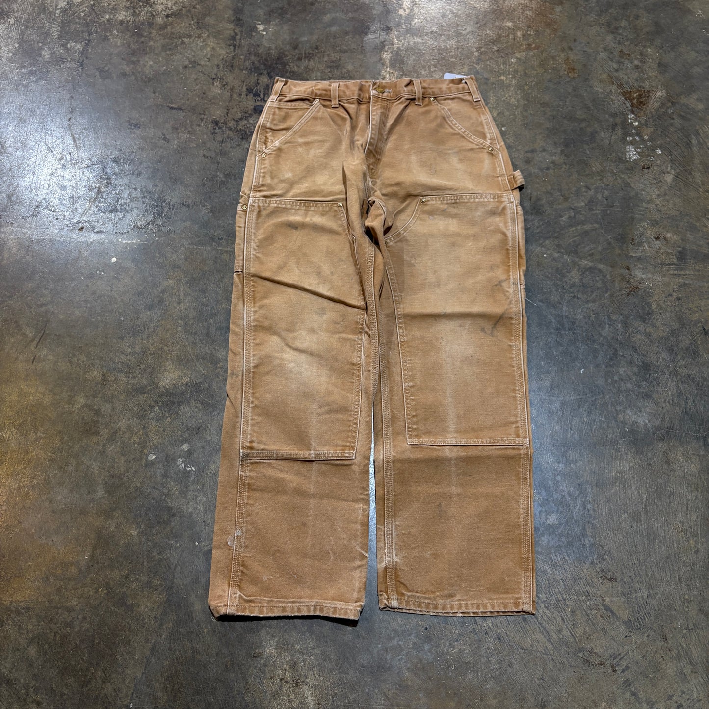 Tan Carhartt Double Knee Pants004
