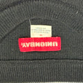 1990s Unionbay Black Knit Pullover with Red Stripe Sleeves (M)