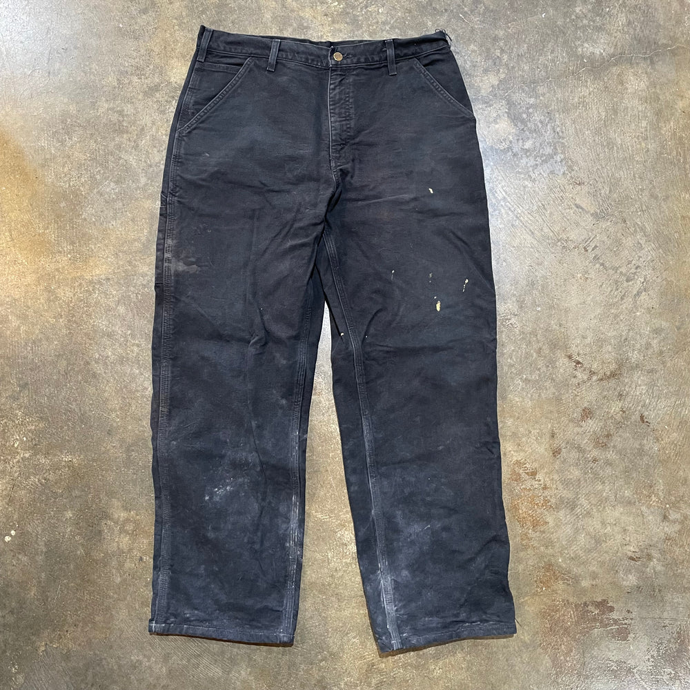 Flannel Lined Black Carhartt Carpenter pants 5