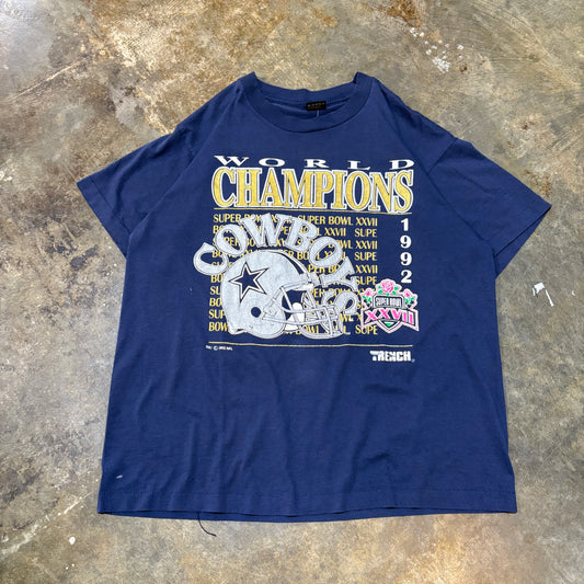 1992 Dallas Cowboys Super Bowl Champions Tee (XL)