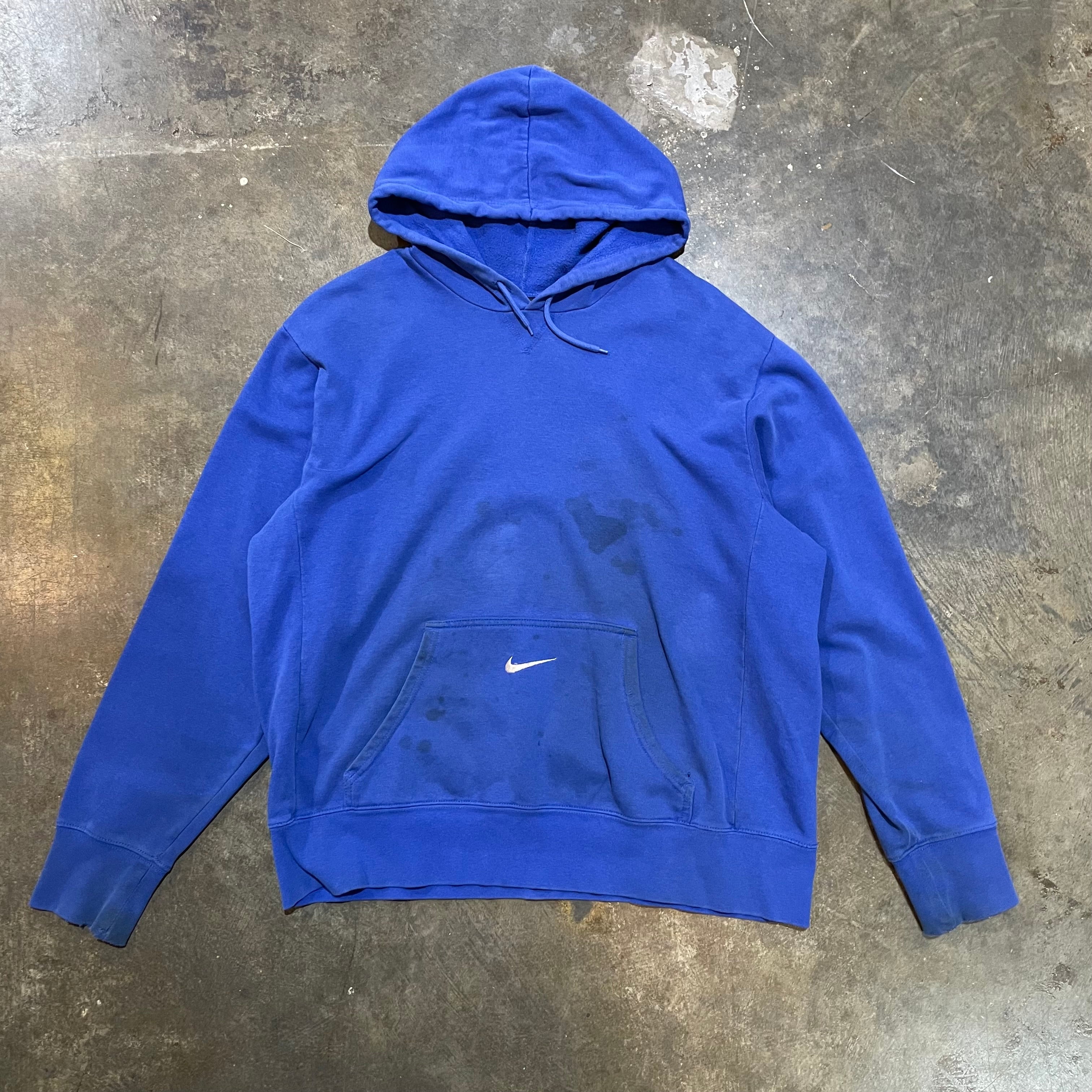 Blue Nike Pocket Check Hoodie