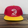 DS Red Atlanta Hawks Yellow Brim Hat