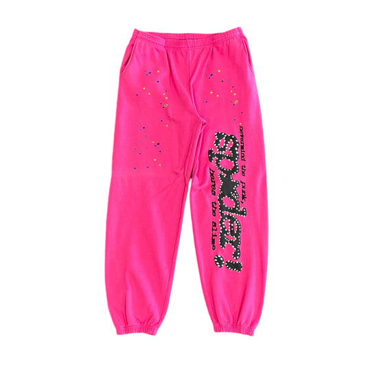 Sp5der Pink V2 Sweatpants