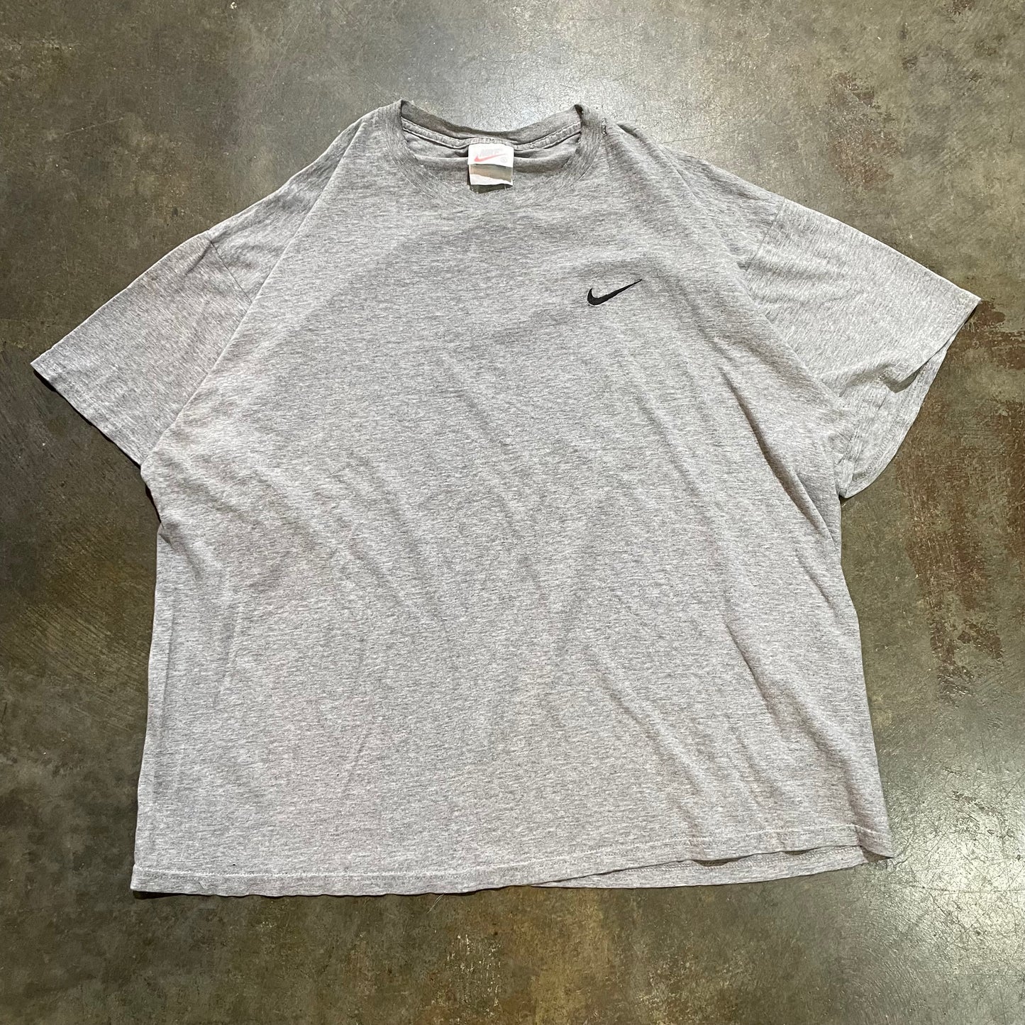 Grey Nike Small Check Tee