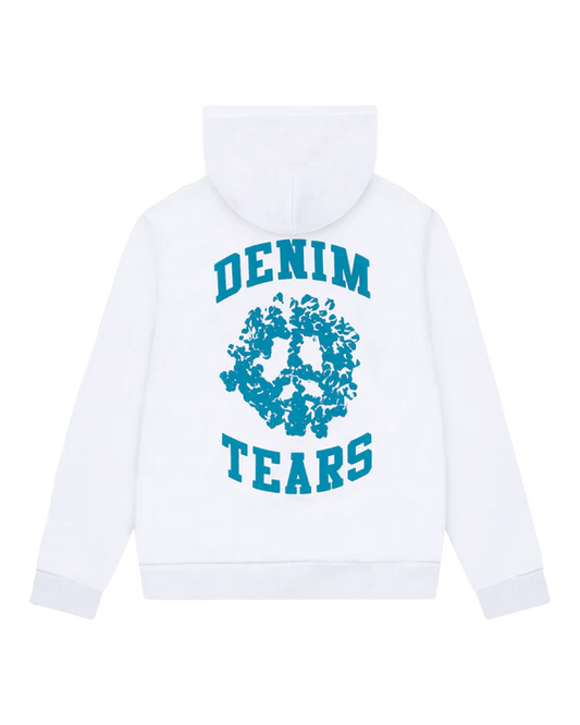 Denim Tears White University Zip-Up