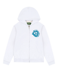 Denim Tears White University Zip-Up