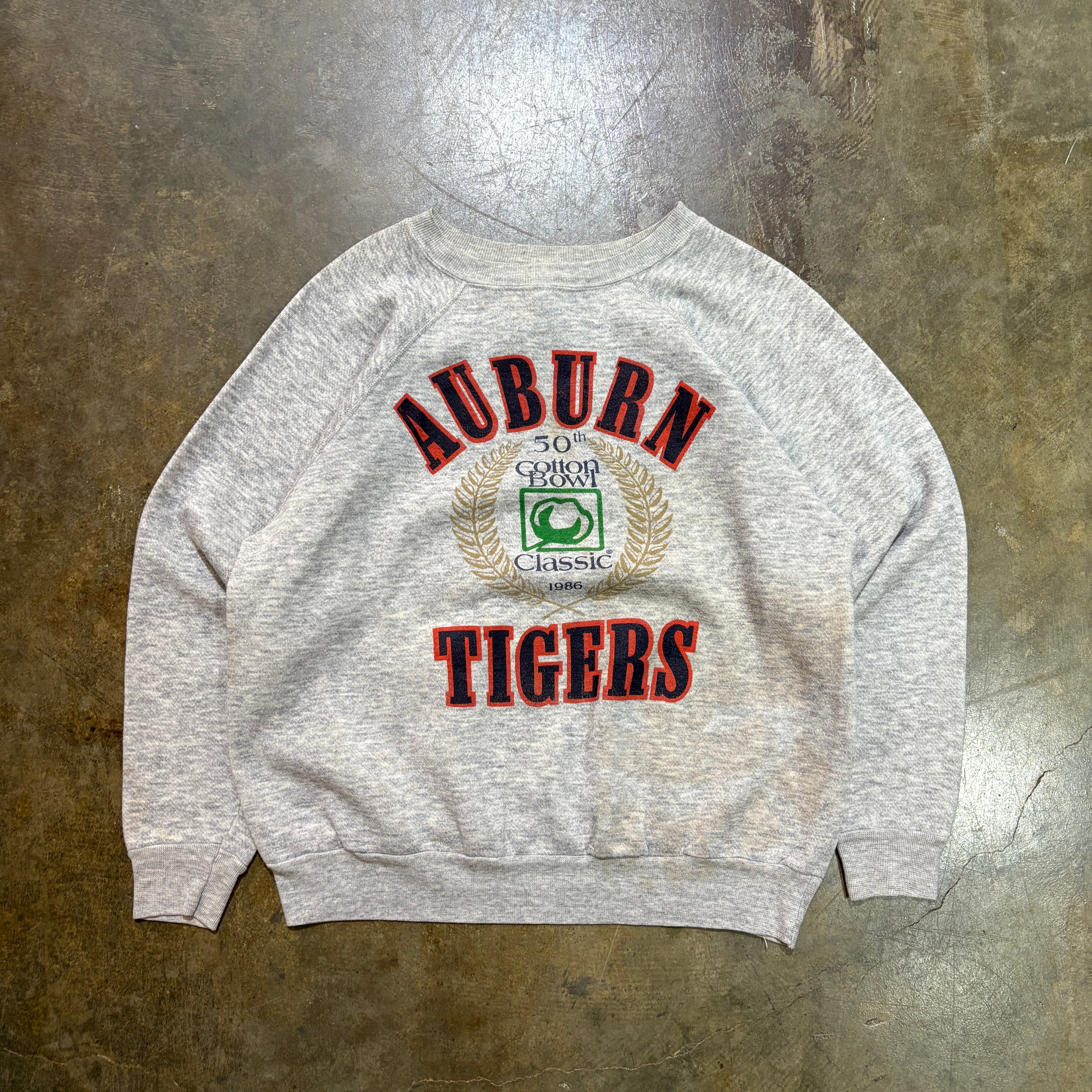 Auburn 50th Cotton Bowl Raglan Crewneck