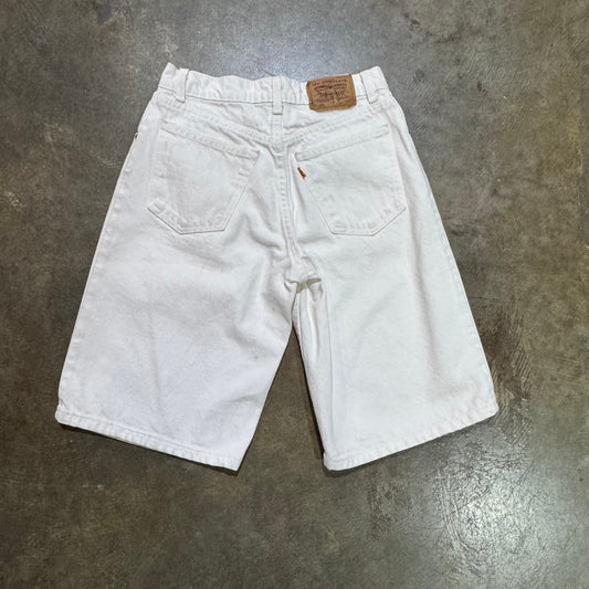 White Orange tab 560 Levi's Jorts