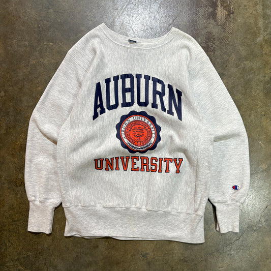 Champion Grey Auburn Navy/Orange Seal Tee