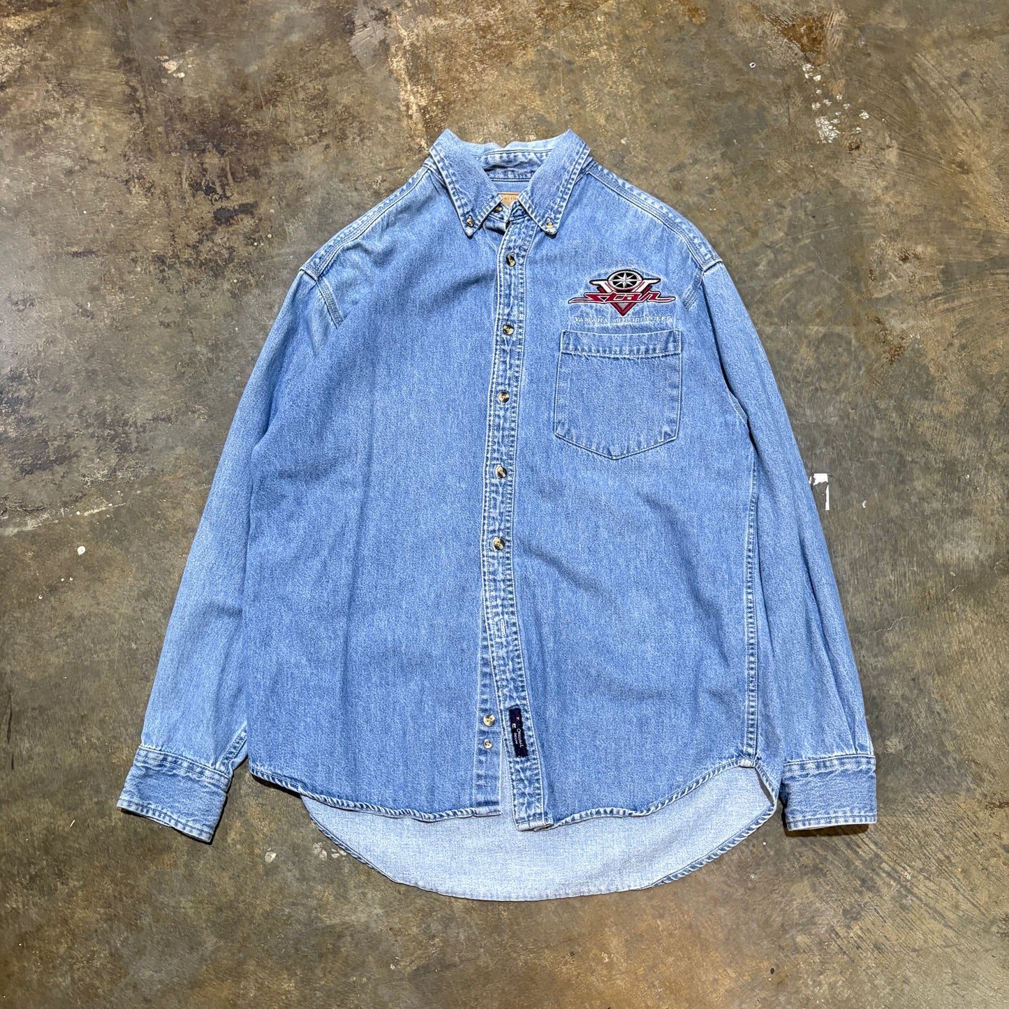 Yamaha Motorcycles Denim Button Down