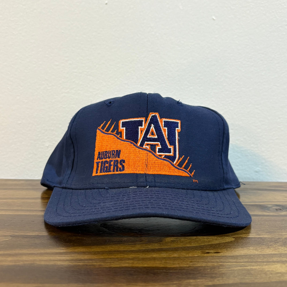 Auburn tigers navy mountain logo hat