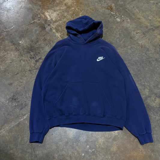 90s Navy Nike Hoodie