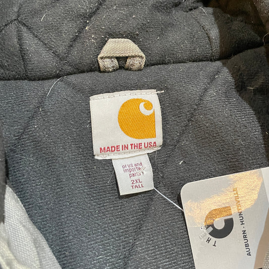Grey Carhartt Hooded Insulated Jacket