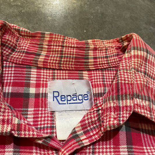 Lightweight repage red Flannel