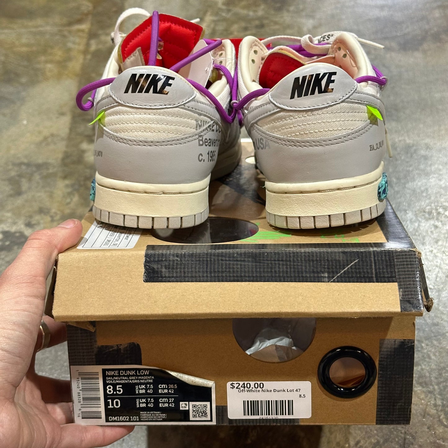 Off-White Nike Dunk Lot 47