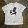 Y2K Rottweiler Wild SIde White Tee