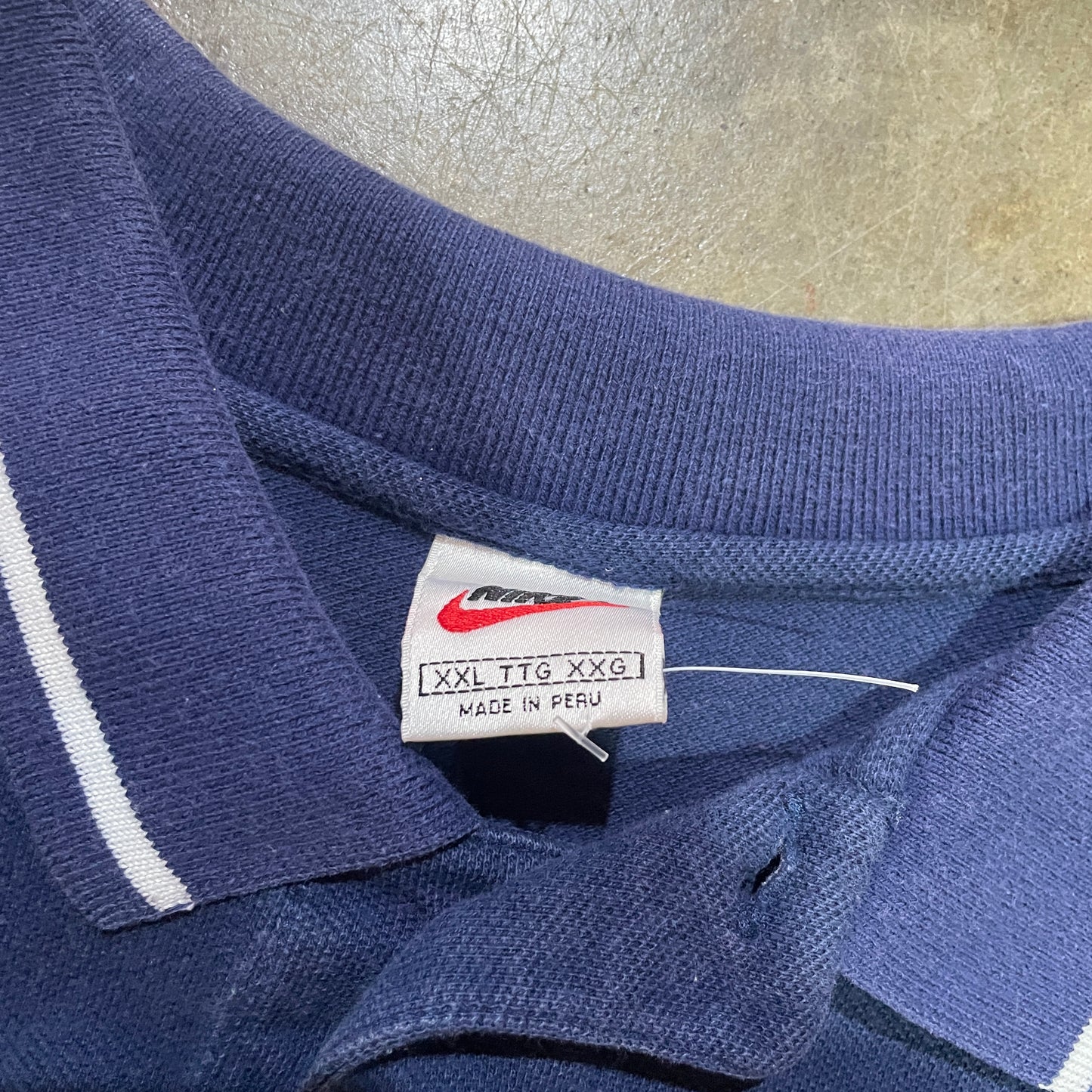 Navy Nike White Tag Rugby Shirt