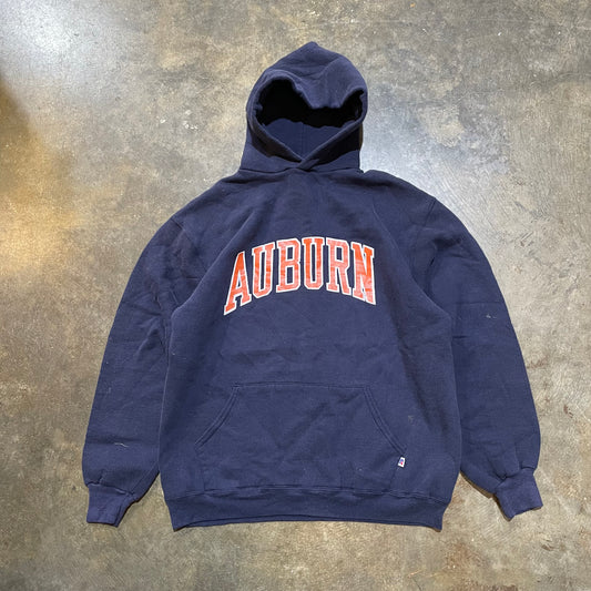 Russel Navy Auburn Spellout Hoodie