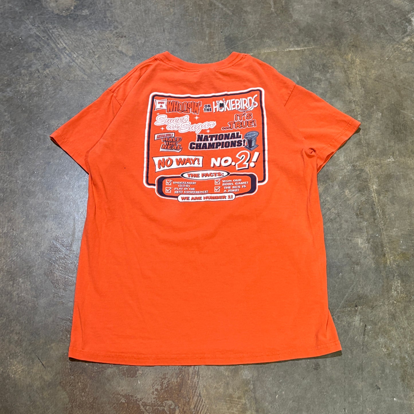 Orange Auburn Half Of The Real National Champions Tee
