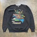 90's Tennessee Duck Big Print Black Sweatshirt