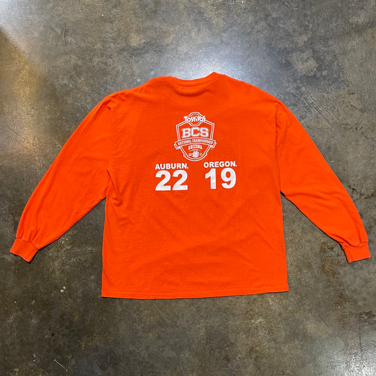 Orange 2010 Auburn Champs Longsleeve Tee