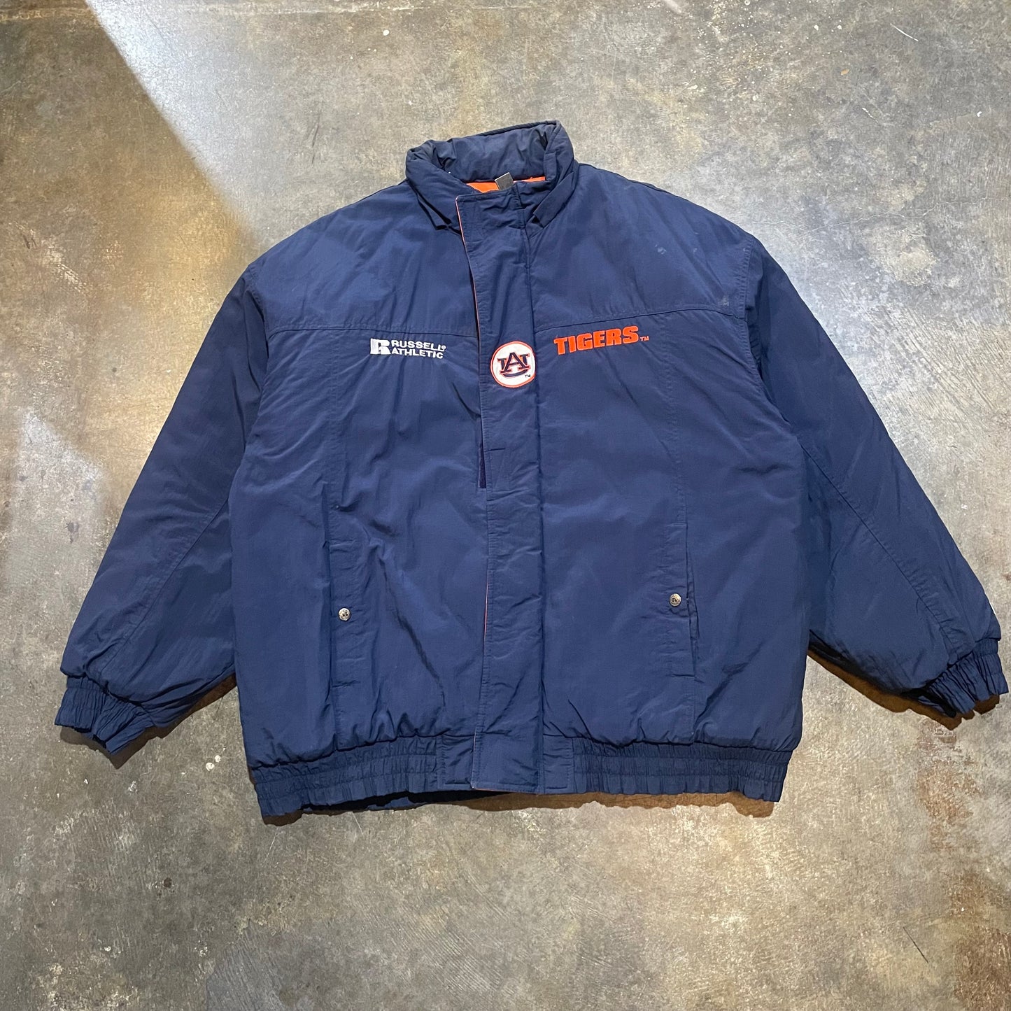 Auburn Tigers Russell Full Zip Puffer