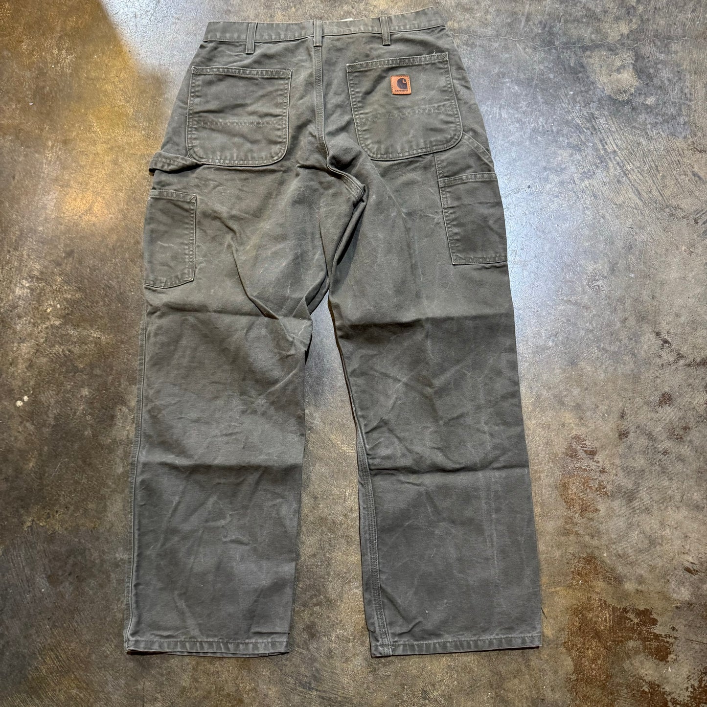 Olive Green Carhartt Carpenter Pants28