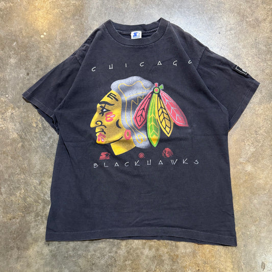 Chicago Blackhawks Starter Big Head Tee