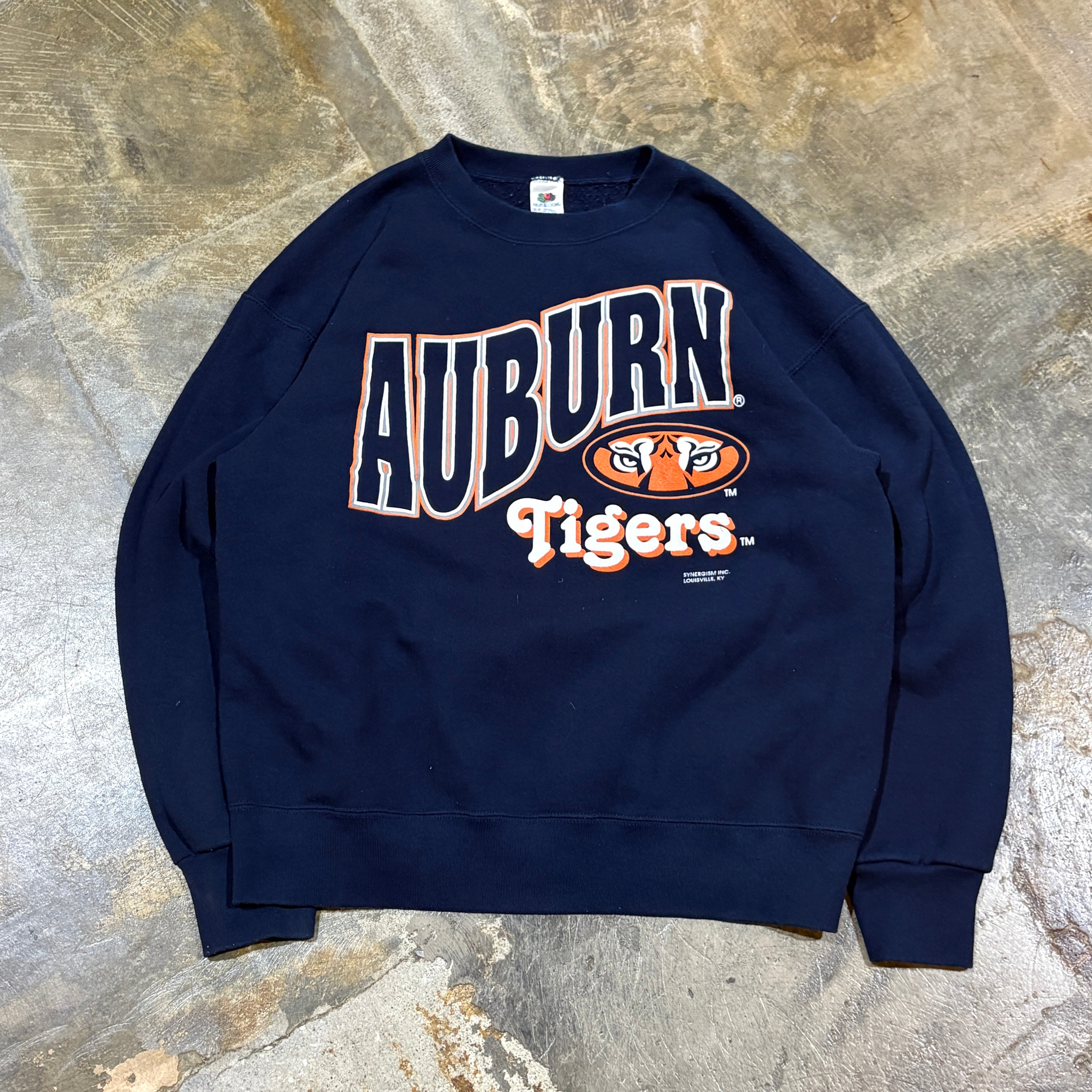 Navy Auburn Tigers Fruit Of The Loom Crew