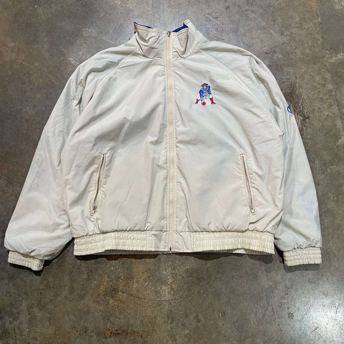 Light Grey Patriots Champion Jacket