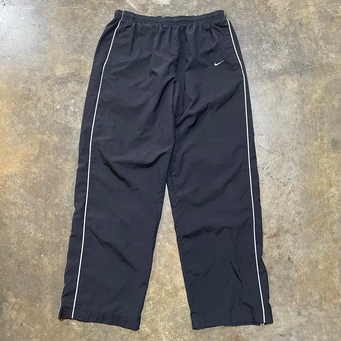 Black Grey Stripe Nike Track Pants