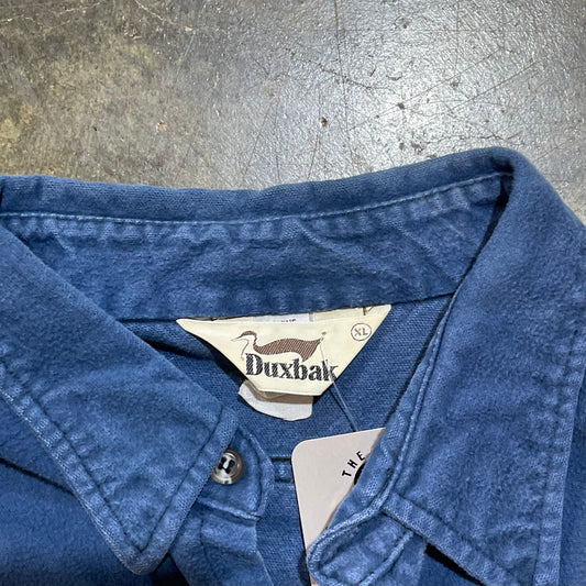 Duxbak Chamois Flannel Shirt Blue