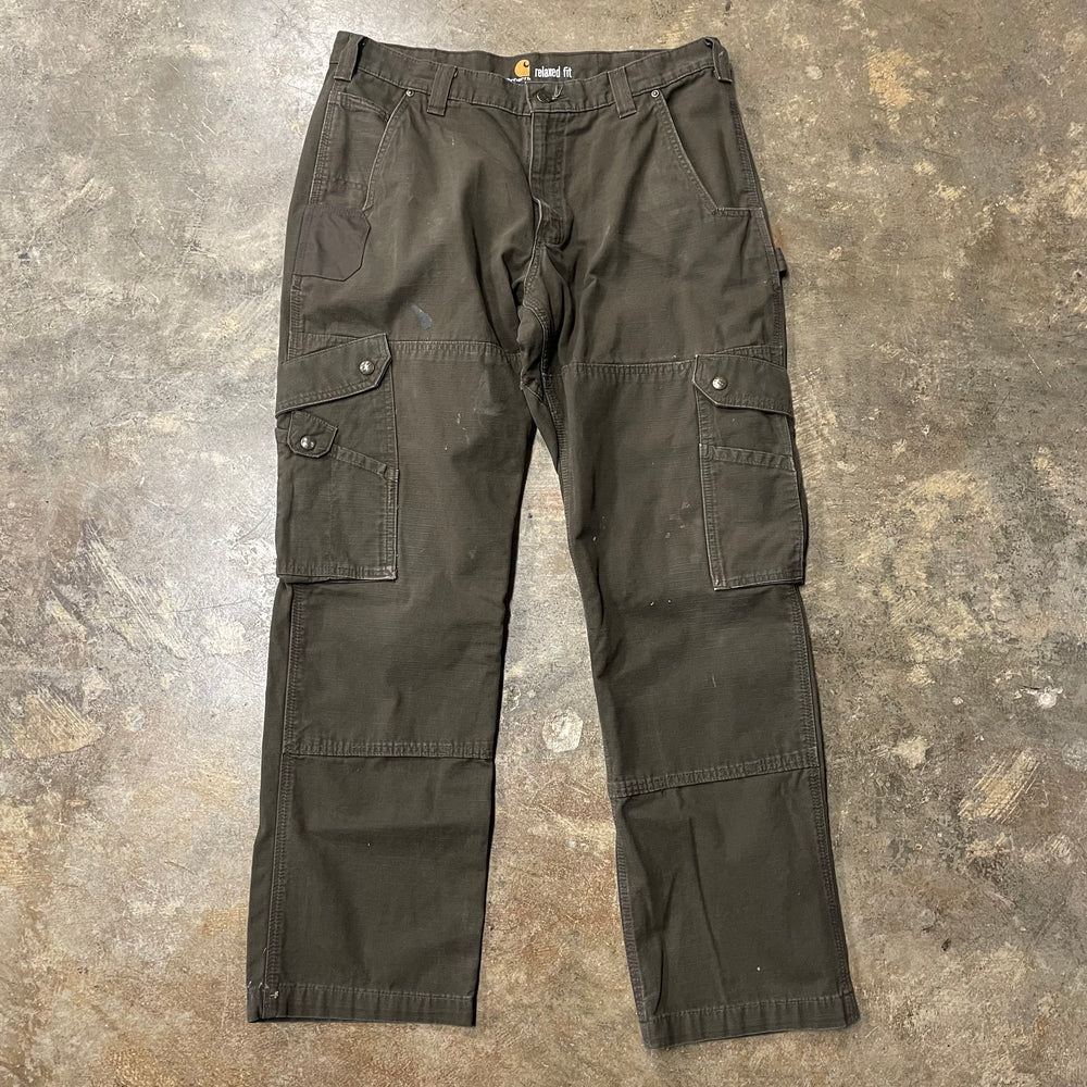 Brown Carhartt Double Knee Cargo Pants 9