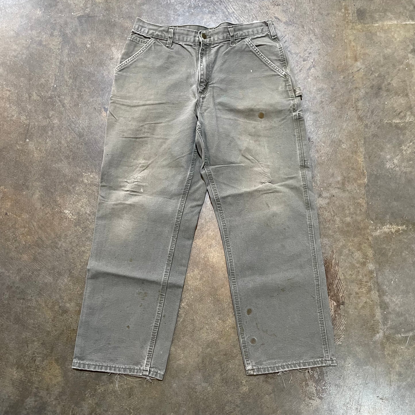 Olive Green Carhartt Carpenter Pants230