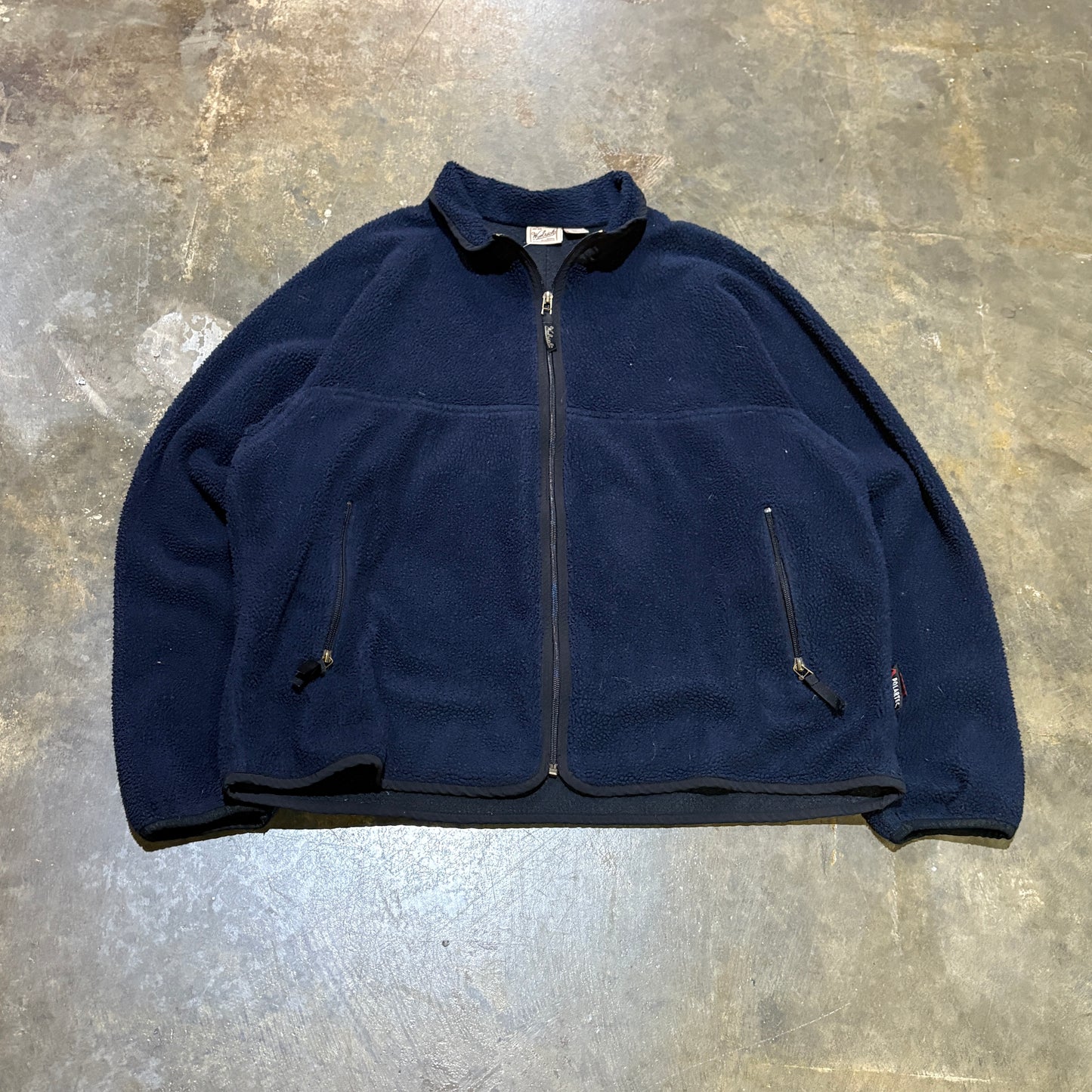 Woolrich Sherpa Zip Up Navy Jacket47