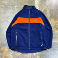 Reversible Auburn Russell Zip Up Fleece Windbreaker Jacket