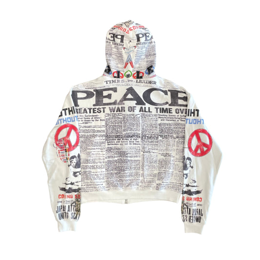 Vale Peace Zip Up Hoodie