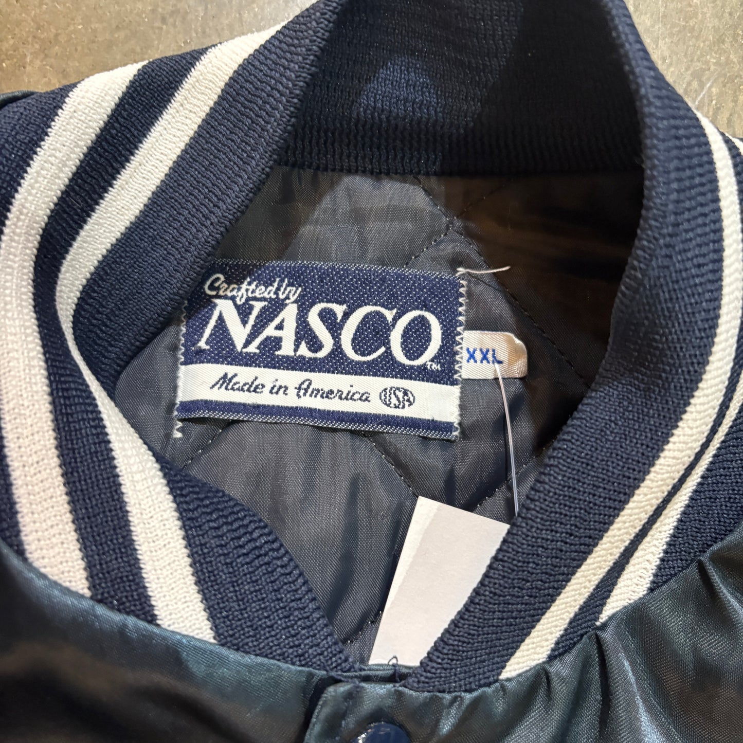 Nasco Auburn Satin Varsity Jacket
