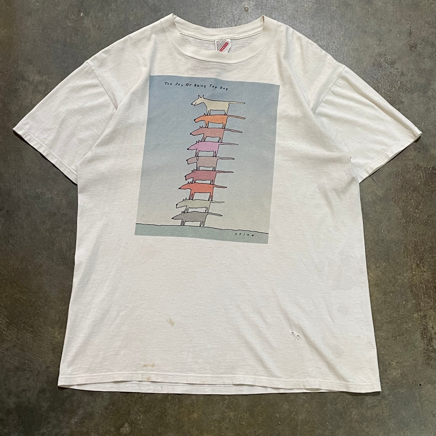 Joy of Being Top dog Tee Stine Art Tee