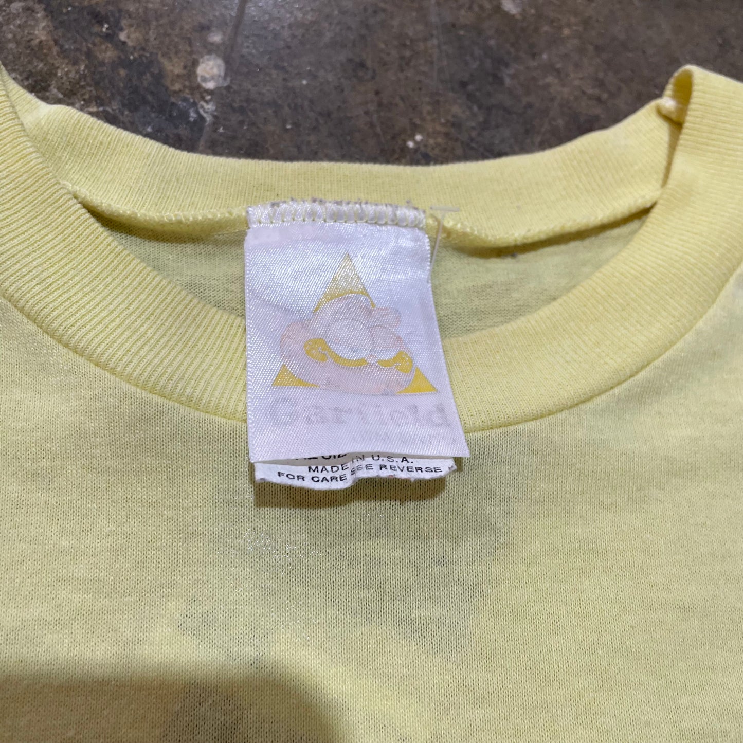 Yellow Garfield Jim Davis SRO Tee