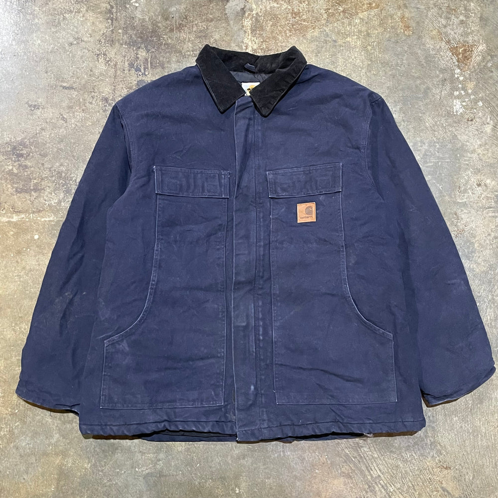 Navy Insulated Carhartt Long Coat10