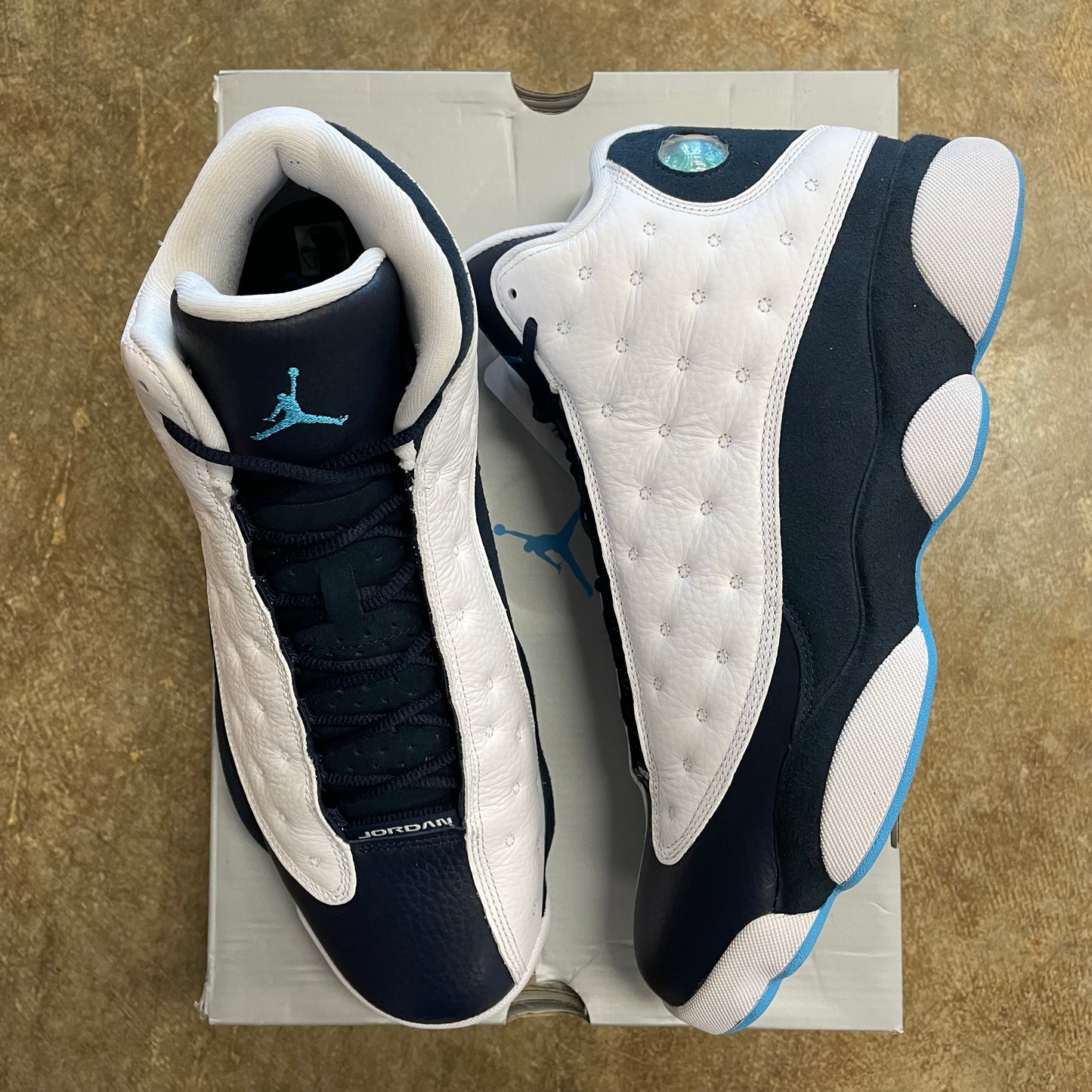 Jordan 13 Retro Obsidian Powder Blue